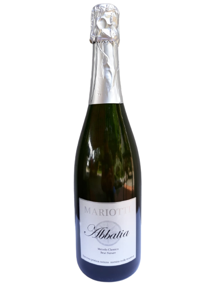  Vino spumante di qualità BIANCO metodo classico“Brut Nature” millesimo 2016 “Abbatia”